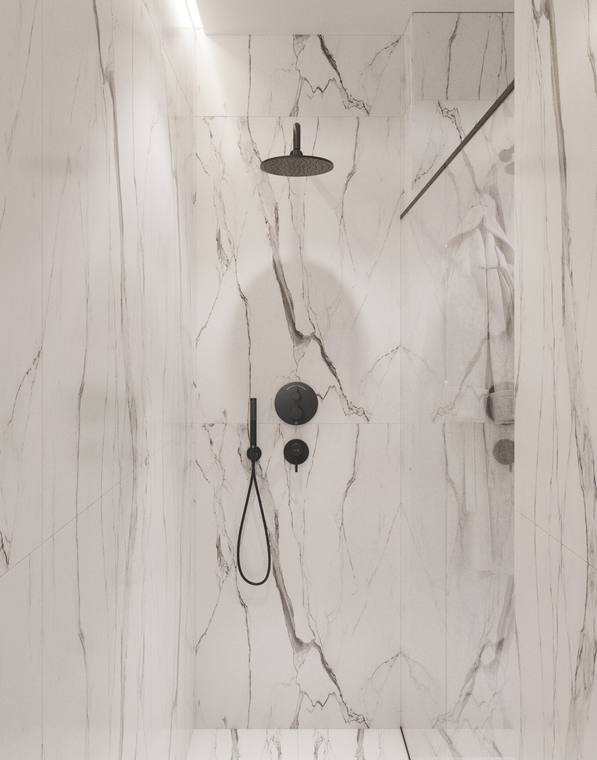 Madrid Apartment — en-suite bathroom
