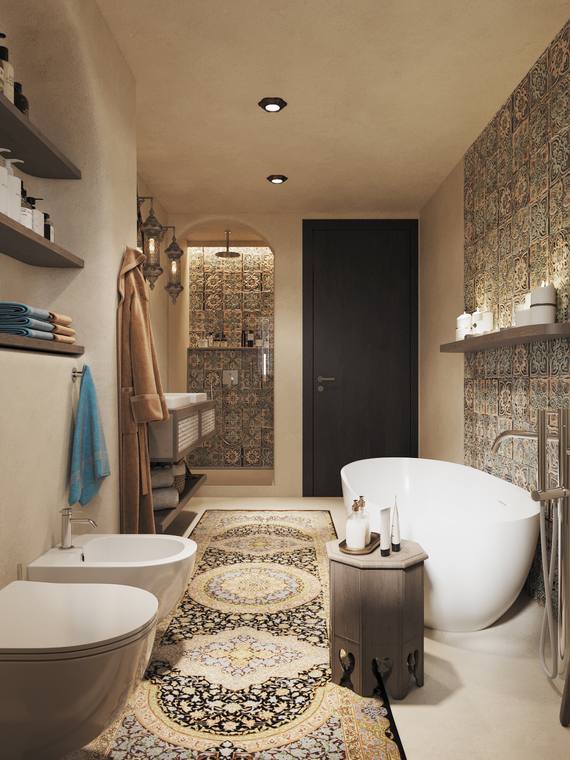 Moroccan Apartment — bathroom 2