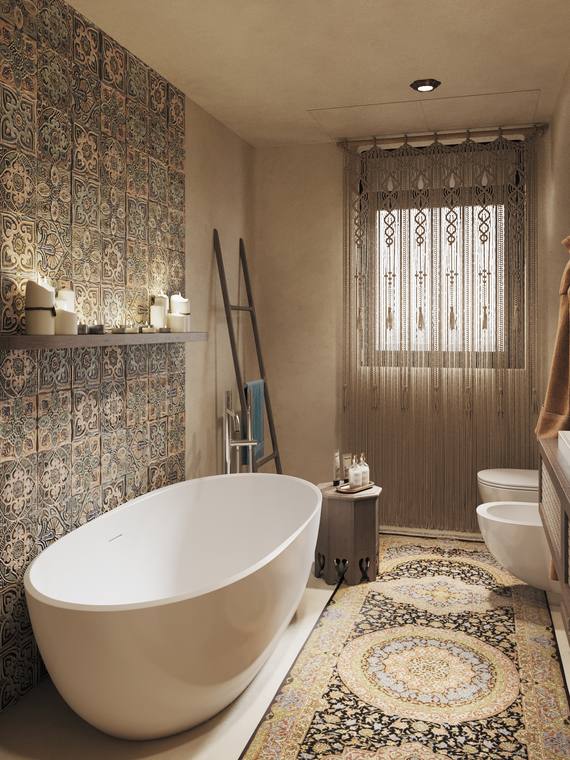 Moroccan Apartment — bathroom 2
