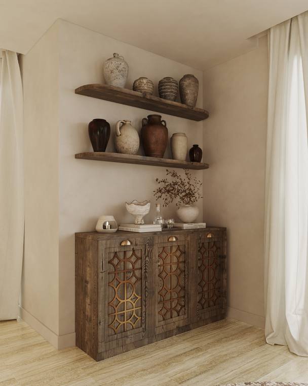 Moroccan Apartment — living & dining room