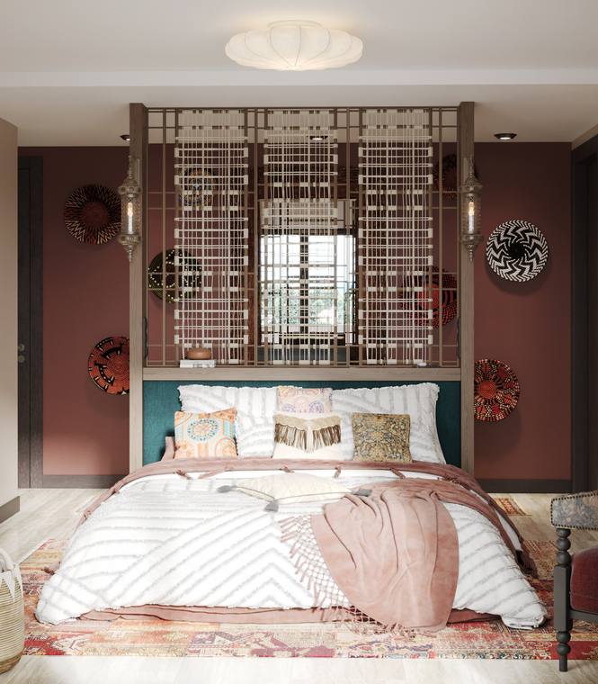 Moroccan Apartment — master bedroom