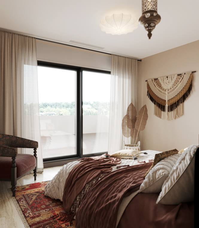 Moroccan Apartment — master bedroom