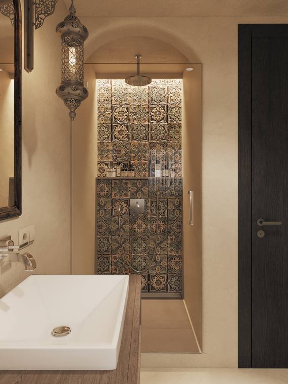 Moroccan Apartment — bathroom 2