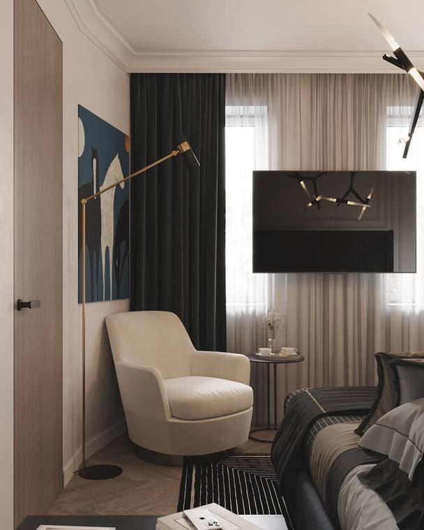 Madrid Apartment — guest bedroom