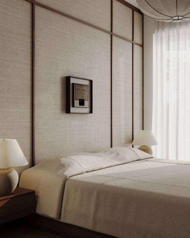 Japanese-Inspired Apartment — bedroom